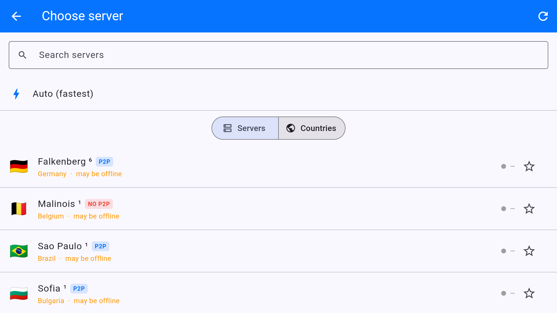 VPN Safe Firestick app server list