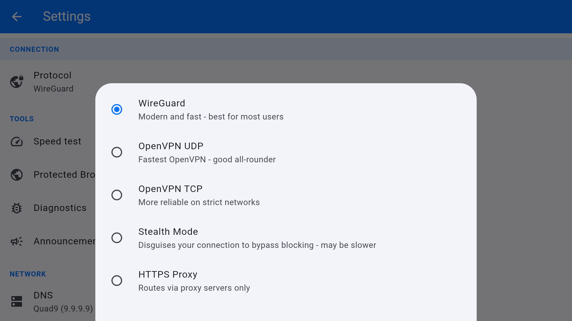 VPN Safe Firestick app settings